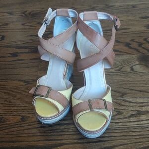 Bamboo Espadrilles - yellow - size 6.5